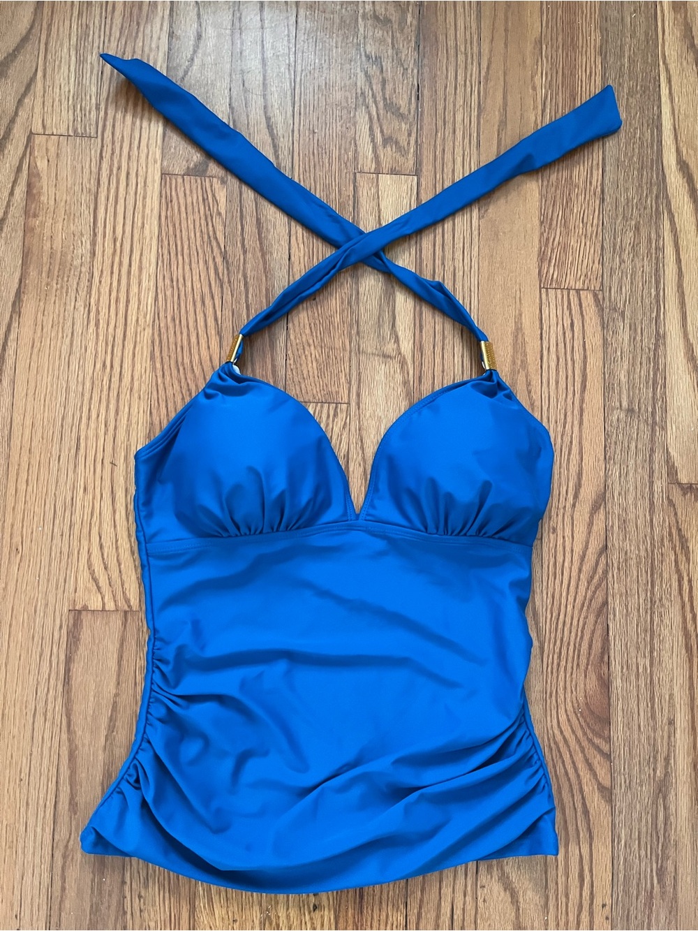 NWOT Royal Blue Swim Tankini Halter Top